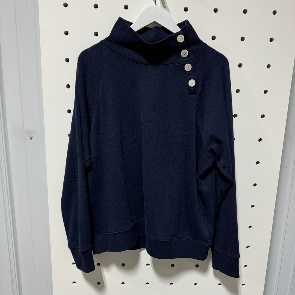 J.Crew preppy navy nautical pullover size xl